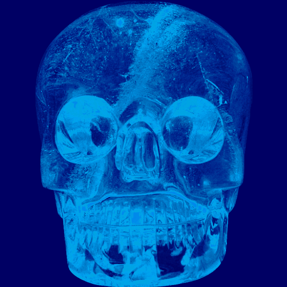 blue skull