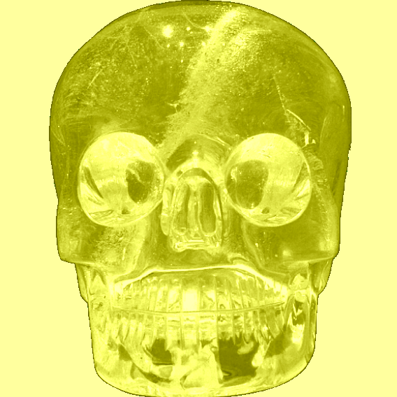 yellow skull